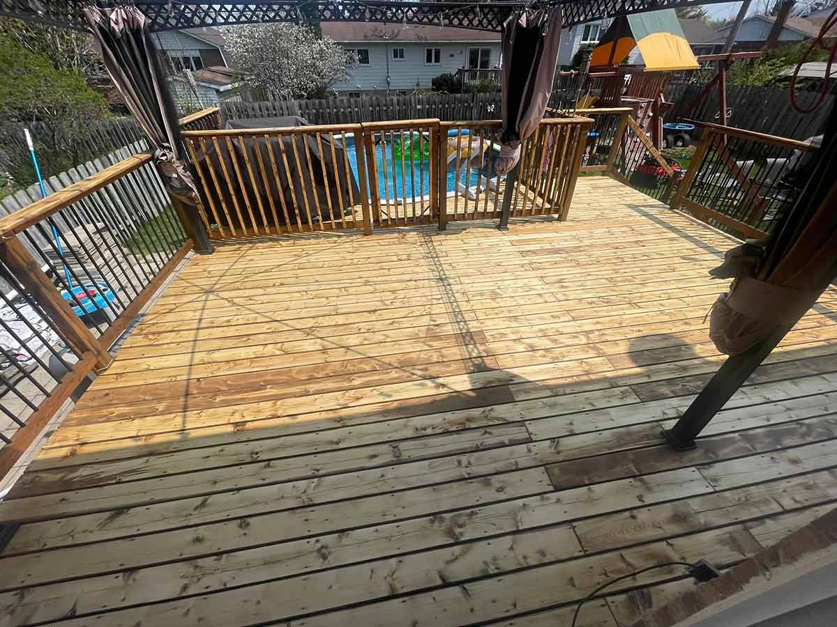 deck staining