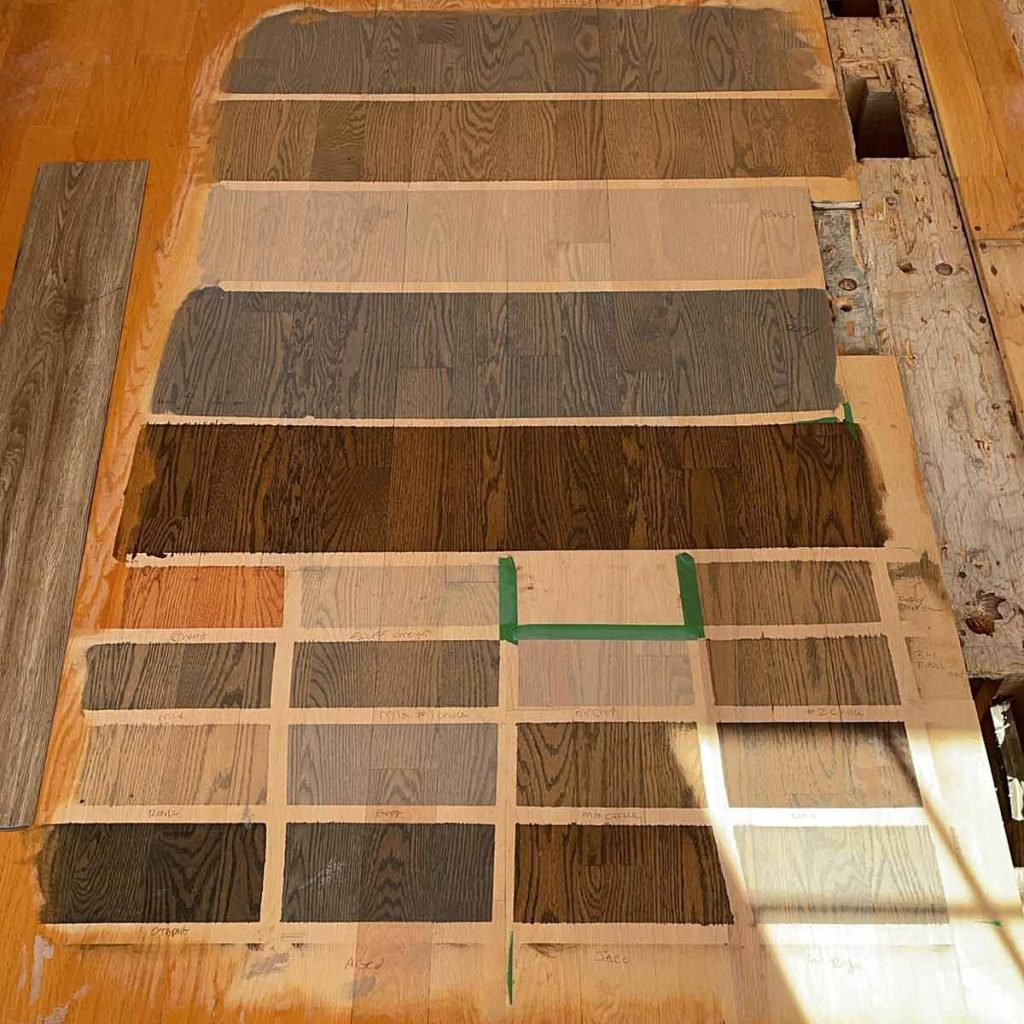 wood stain color choice
